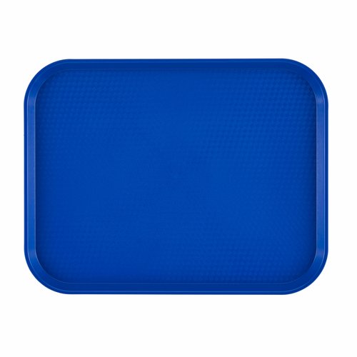 Cambro  1216FF186  Fast Food Tray, 11-7/8'' x 16-1/8', textured surface, polypropylene, navy blue