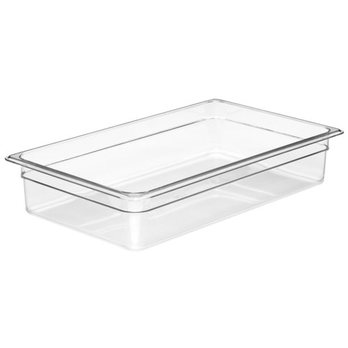 Cambro  14CW135  Camwear Food Pan, 13.7 qt., 4'' deep, full size, polycarbonate, clear
