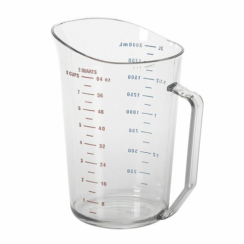 Cambro  200MCCW135  Camwear Measuring Cup, 2 qt., polycarbonate, clear