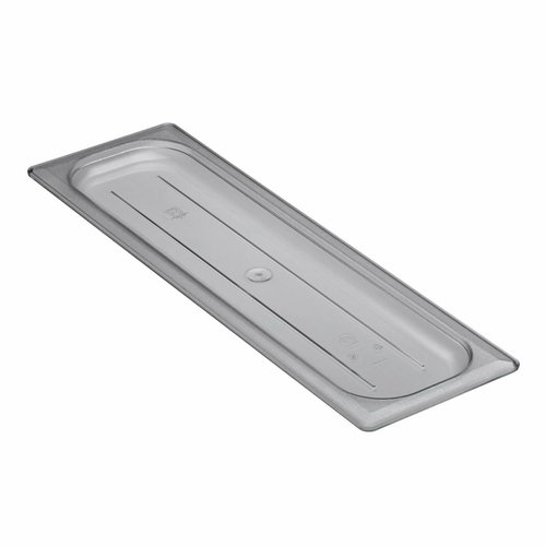 Cambro  20LPCWC135  Camwear Cover, 1/2 size long, flat, polycarbonate, clear
