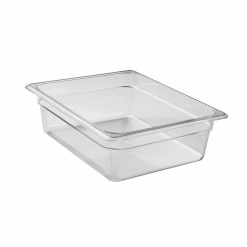 Cambro  24CW135  Camwear Food Pan, 6.3 qt., 4'' deep, 1/2 size, polycarbonate, clear