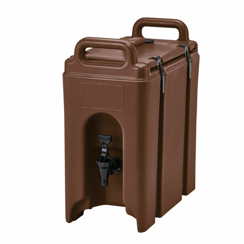 Cambro  250LCD131  Camtainer Beverage Carrier, 2-1/2 gallon, insulated plastic, dark brown