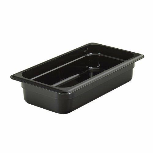 Cambro  32CW110  Camwear Food Pan, 2.5 qt., 2-1/2'' deep, 1/3 size, polycarbonate, black