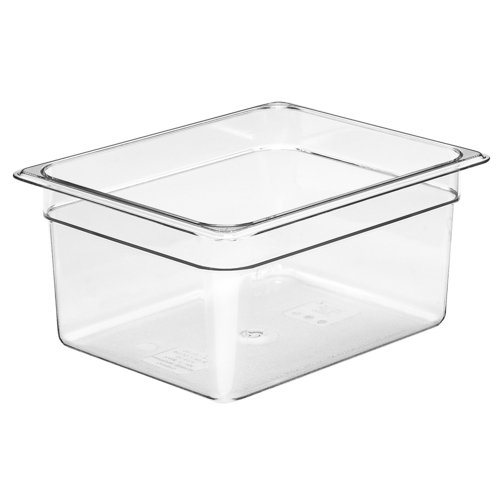 Cambro  26CW135  Camwear Food Pan, 9.4 qt., 6'' deep, 1/2 size, polycarbonate, clear