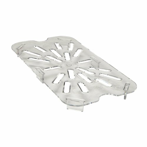 Cambro  40CWD135  Camwear Drain Shelf, 1/4 size, fits 42CW, 44CW & 46CW, polycarbonate, clear