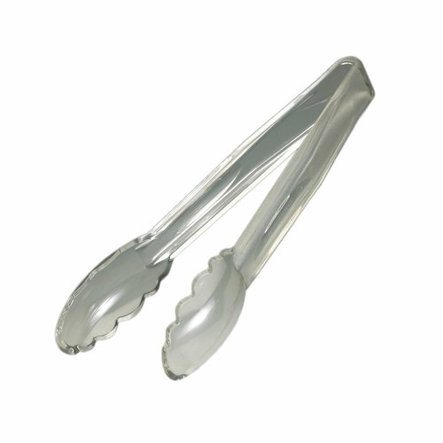 Cambro  9TGS135  Lugano Tongs, 9'', scallop grip, clear