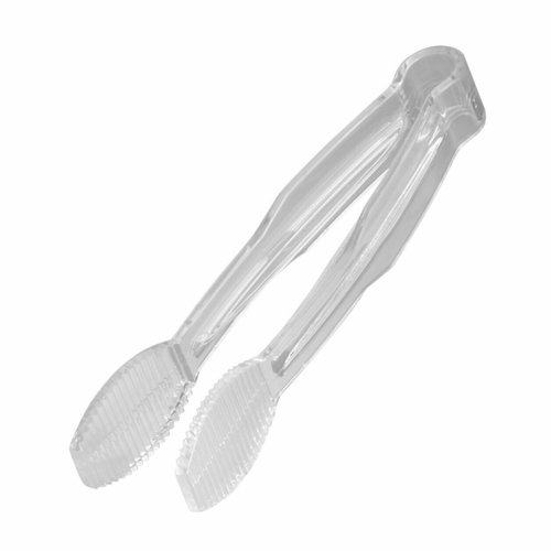 Cambro  TG6135  Lugano Tongs, 6'', flat grip, clear