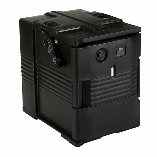 Cambro  UPCH400110  Electric Heated Ultra Pan Carrier, front loading, polyurethane insulated, holds food pans, 110v, black