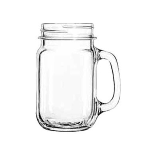 Libbey Glass 97084 DRINKING JAR W/HANDLE 16 OZ