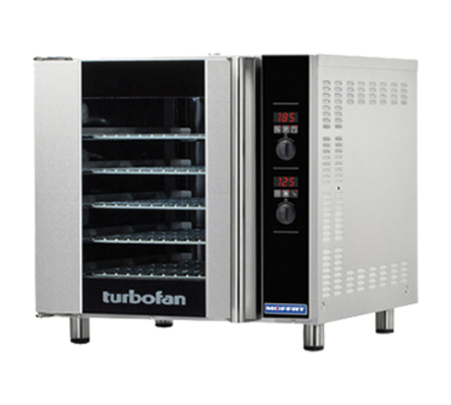Moffat E32D5 Turbofan Convection Oven, electric, full-size, single-deck, holds (5) full-size sheet pans, 208v