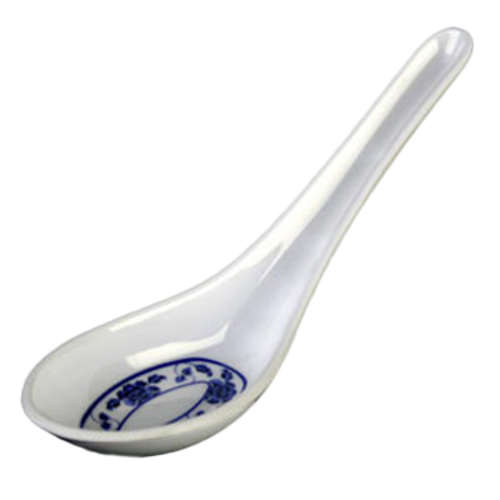 Thunder Group 7003B 3/4 OZ, 5 5/8'' x 1 5/8'' WON TON SOUP SPOON, LOTUS
