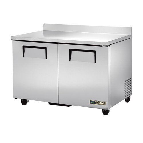 True Mfg. - General Foodservice  TWT-48-HC  Work Top/Back Splash Refrigerated Counter, 48.38''W, 2 Door, 115v
