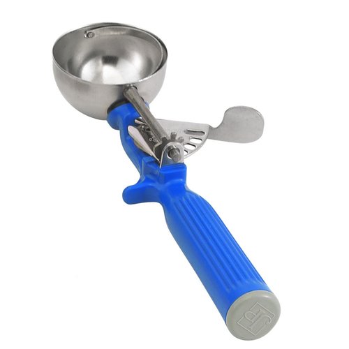 Vollrath  47143  Disher, round bowl, size 16, 2 oz., 2-3/16'' bowl, dark blue handle