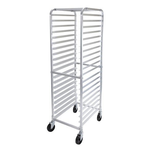 Winco ALRK-20 Sheet Pan Rack, 20-Tier, 3'' Spacing, Aluminum, KD, No Break, NSF