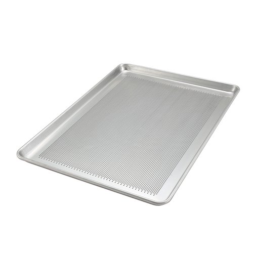 Winco ALXP-1826P Aluminum Sheet Pan, Full-Size, 18'' x 26'', 18 Gauge, Perforated