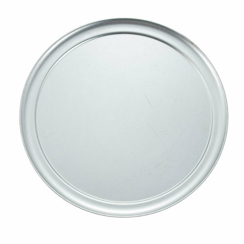 Winco APZT-11 11'' Wide Rim Pizza Tray, Alu