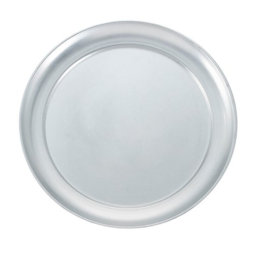 Winco  APZT-8  8'' Wide Rim Pizza Tray, Alu