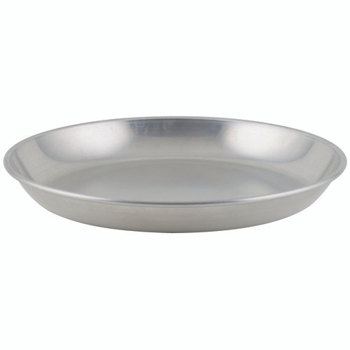 Winco ASFT-14 Aluminum Seafood Tray, 120 oz., 13-3/4'' Dia. X 1-1/2'' Depth
