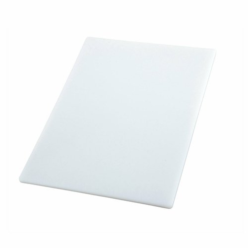 Winco CBWT-1218 Cutting Board, 12'' x 18'' x 1/2'', White