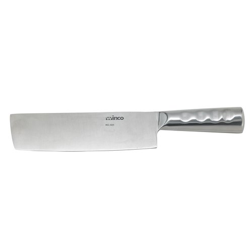 Winco KC-501 Chinese Cleaver, Steel Hdl, 8'' x 2-1/4''W Blade