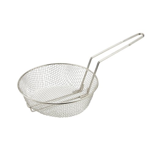 Winco MSB-10M 10'' Culinary Basket, Medium Mesh, Nickel Plated