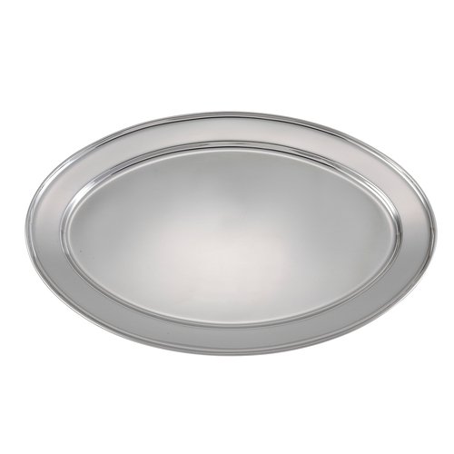 Winco OPL-20 Serving Platter, Oval, 20''x 13-3/4'', S/S