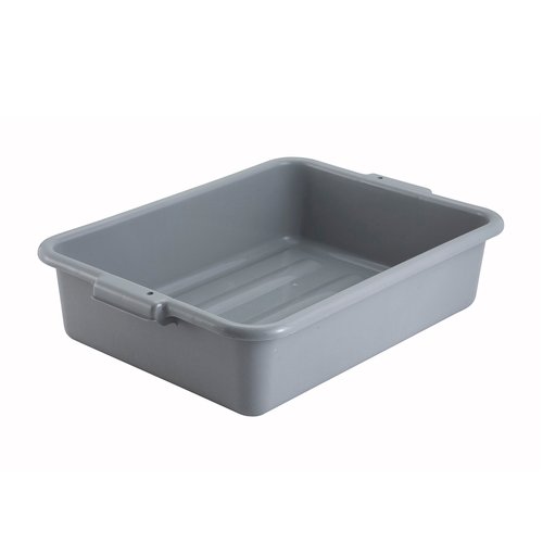 Winco PL-5G 5'' Dish Box, Standard Weight, Gray