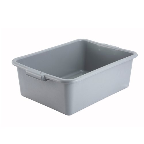 Winco PL-7G 7'' Dish Box, Standard Weight, Gray