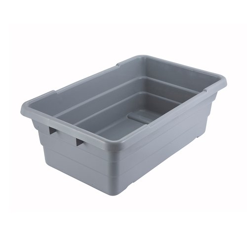 Winco PL-8 Lug Box, Nesting, 24'' x 15'' x 8'', Gray