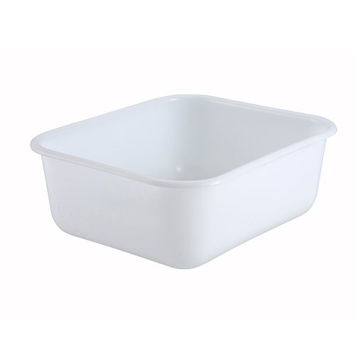 Winco PL-MB Mini Bin, 14-1/2'' x 12-1/2'' x 5-3/8'', White, PP