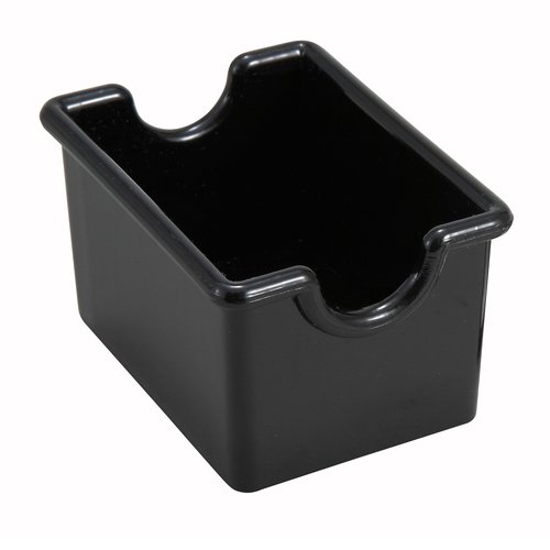 Winco PPH-1K Sugar Packet Holder, Plastic, Black