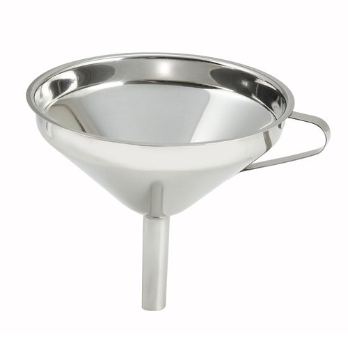 Winco SF-6 5-3/4'' Funnel, Wide Mouth, S/S
