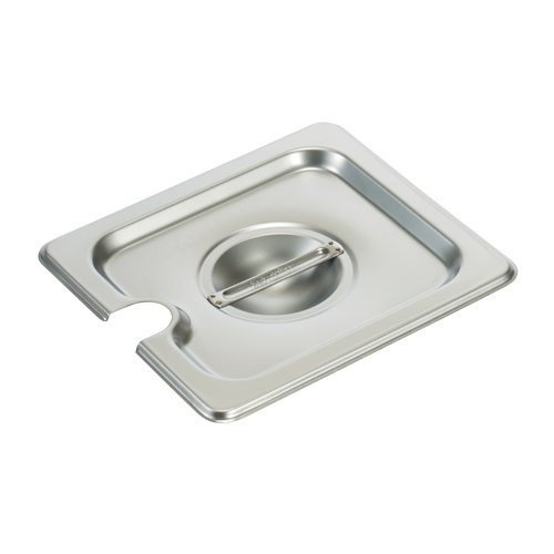 Winco SPCS S/S Steam Pan Cover, 1/6 Size, Slotted