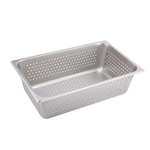 Winco SPFP6 Perforated Steam Pan, Full-size, 6'', S/S