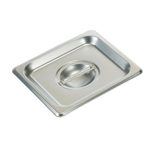 Winco SPSCS S/S Steam Pan Cover, 1/6 Size, Solid