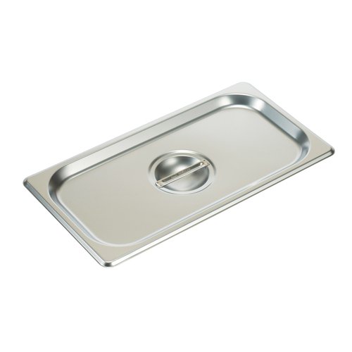 Winco SPSCT S/S Steam Pan Cover, 1/3 Size, Solid