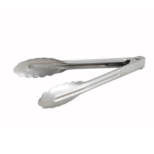 Winco  UT-7  7'' S/S Utility Tong, Heavyweight, 0.9mm