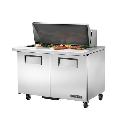 True Mfg. - General Foodservice  TSSU-48-18M-B-HC  Mega Top Sandwich/Salad Unit, 48.38''W, (18) 1/6 size pans, 115v