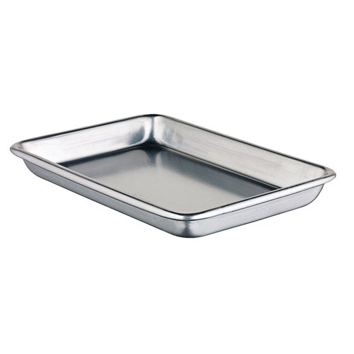 Winco ALXP-0609 Aluminum Sheet Pan, 1/8 Size, 6-1/2''x9-1/2'', Open Bead, 16 Gauge, NSF