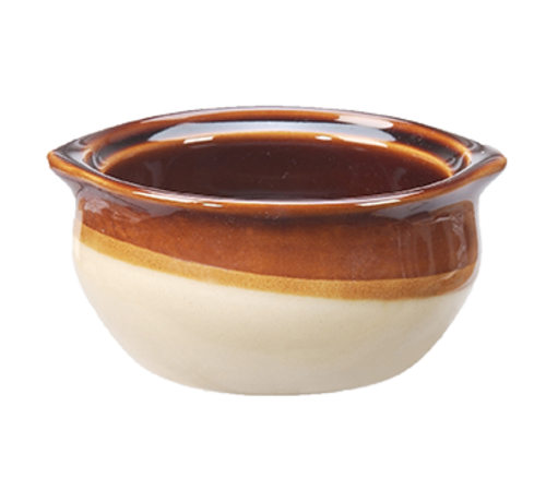 Vertex China OSC-12-CB ONION SOUP CROCK - BROWN/CARAMEL