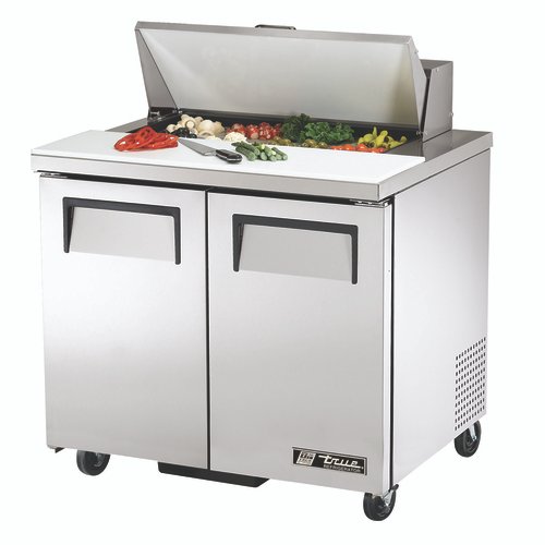 True Mfg. - General Foodservice  TSSU-36-08-HC  Refrigerated Sandwich/Salad Unit, 36.38''W, (8) 1/6 size pans, 115v