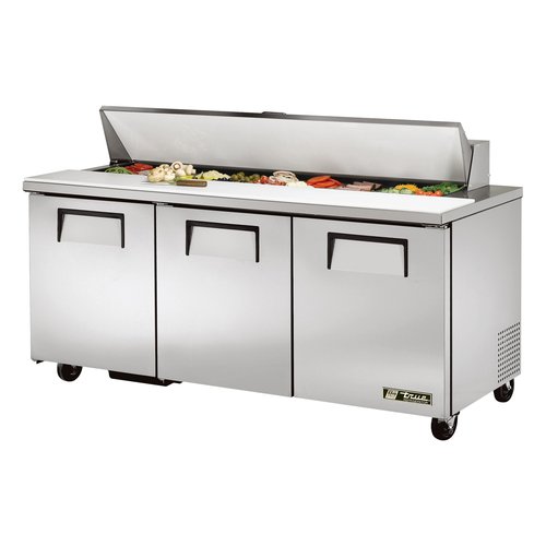 True Mfg. - General Foodservice  TSSU-72-18-HC  Refrigerated Sandwich/Salad Unit, 72.38''W, (18) 1/6 size pans, 115v
