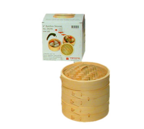 Town Equipment 34206 Bamboo Steamer Set, 6''
