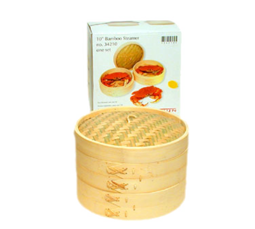 Town Equipment 34210 Bamboo Steamer Set, 10''