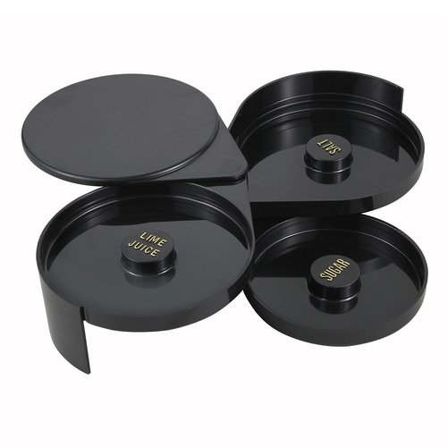 Winco GR-3 Glass Rimmer, 3-Tier, Plastic w/Sponge