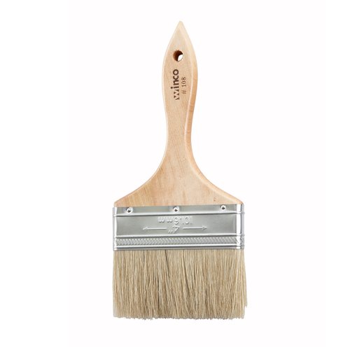 Winco  WBR-40  Pastry Brush, Boar Bristle, 4'' Wide