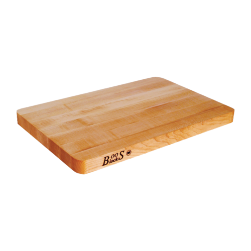 John Boos  211  Chop-N-Slice Wood Cutting Board, 10''W x 5''D x 1'' thick, Hard Rock Maple