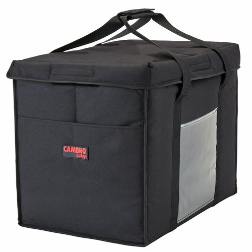 Cambro  GBD211417110  GoBag Delivery Bag, large, 21'' x 14'' x 17'', holds full-sized food pans, high density insulation, black