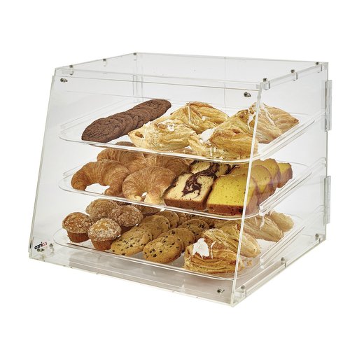 Winco ADC-3 Acrylic Display Case, 3 Tray