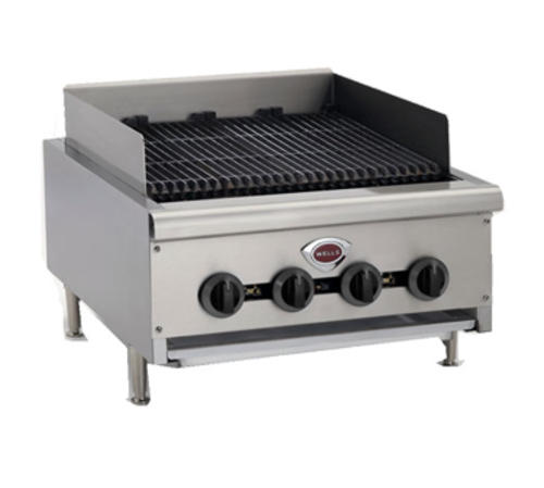 Wells  HDCB-2430G  RADIANT GAS CHARBROILER, 24''W, Natural Gas, 80,000 BTU